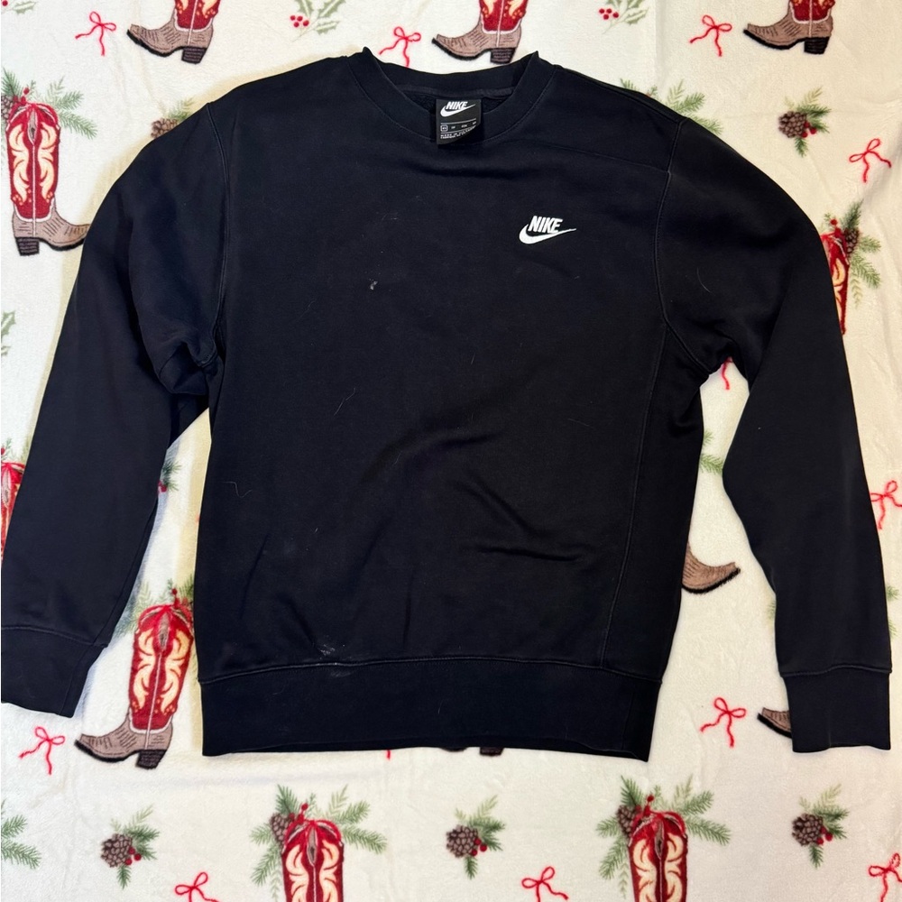 Nike Men's Black Crewneck Sweater